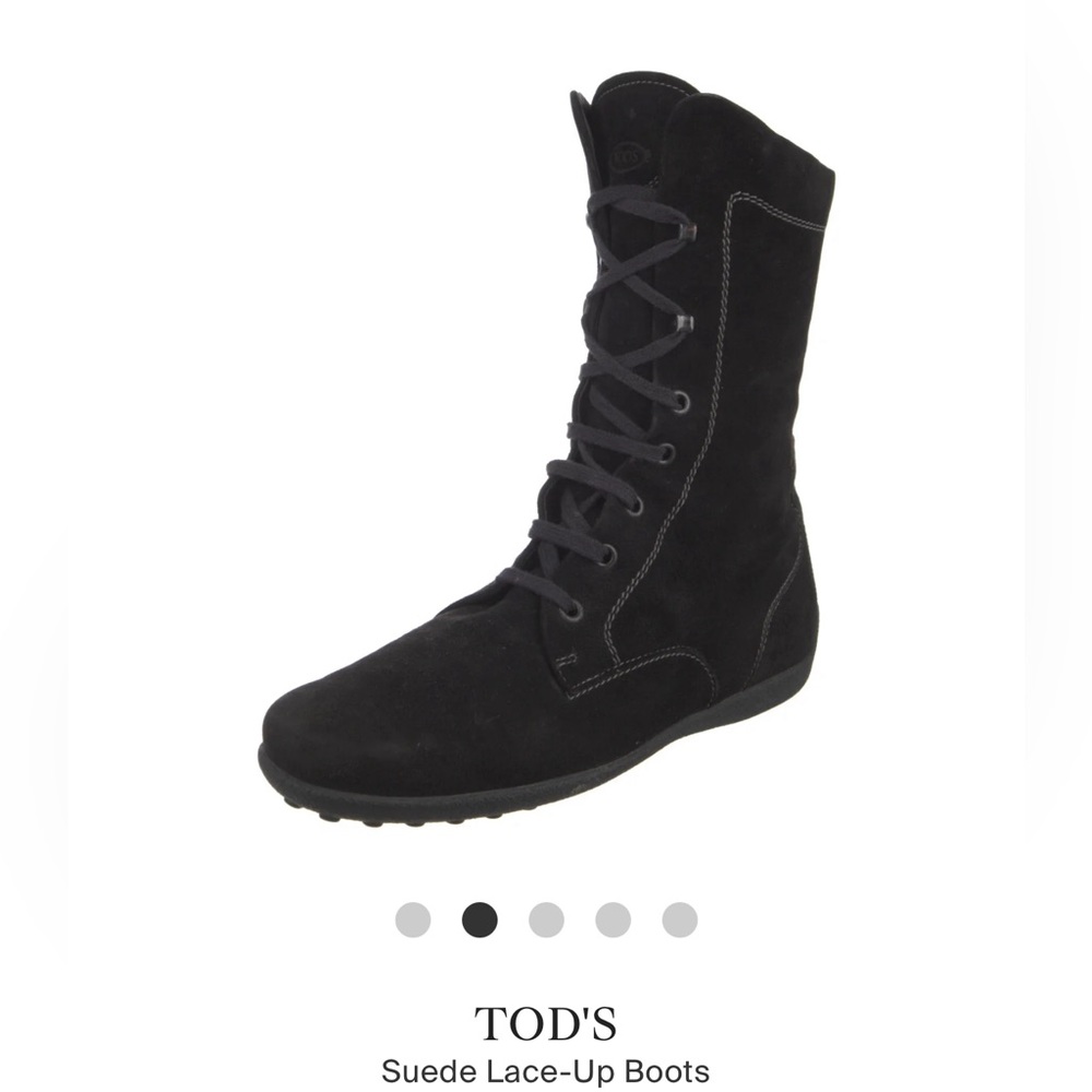 Tod’s Suede Lace Up Boots